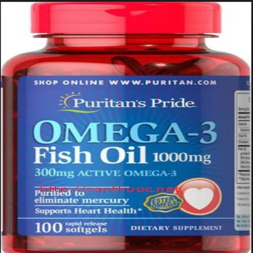 Omega 3 Puritan 1000mg - Giúp tăng cường sức khỏe hệ tim mạch hiệu quả