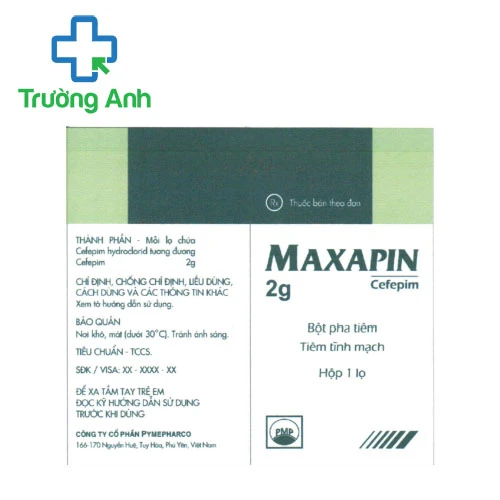 MAXAPIN 2g - Thuốc điều trị bệnh nhiễm khuẩn của Pymepharco