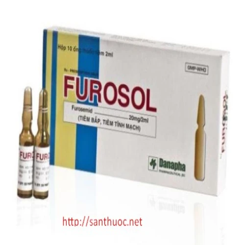 Furosol Inj.20mg/2ml - Thuốc điều trị phù nề hiệu quả
