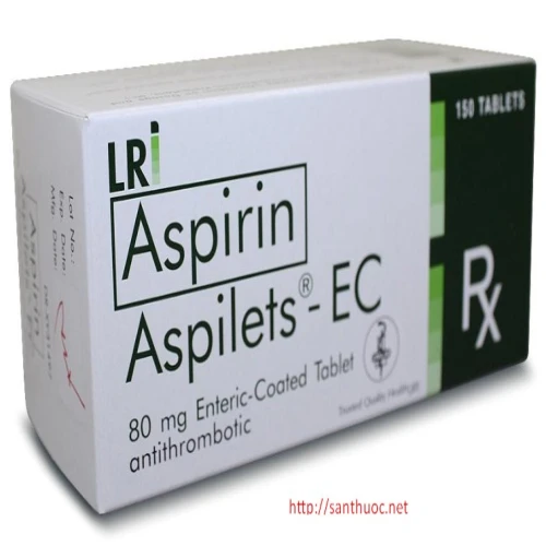 Aspilets EC 80mg Thuốc giúp dự phòng huyết khối động mạch hiệu quả