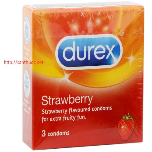 Durex strawberry - Bao cao su tránh thai hiệu quả