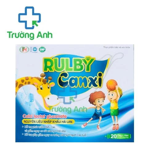 Rulby Canxi - Giúp bổ sung canxi và vitamin cho cơ thể