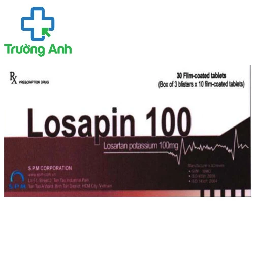 Losapin 100 của SPM - Thuốc điều trị bệnh cao huyết áp hiệu quả