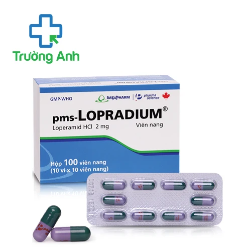 pms-LOPRADIUM 2mg - Thuốc điều trị tiêu chảy cấp của Imexpharm