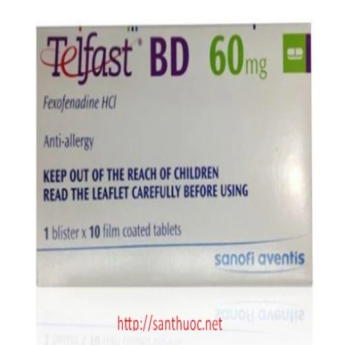 Telfast 60mg - Thuốc điều trị viêm mũi dị ứng hiệu quả