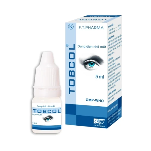 Tobcol - Thuốc nhỏ mắt điều trị viêm kết mạc của F.T.PHARMA