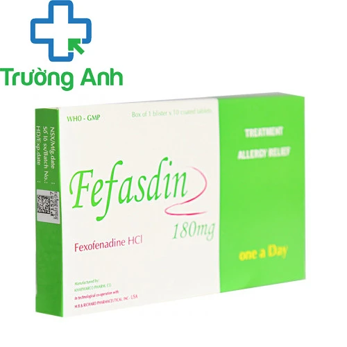 Fefasdin 180 - Thuốc điều trị dị ứng, mề đay của Khánh Hòa