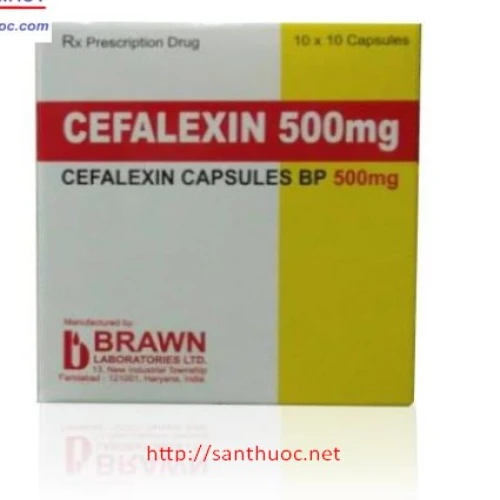 Cefalexin 500 Brawn - Thuốc điều trị nhiễm khuẩn hiệu quả