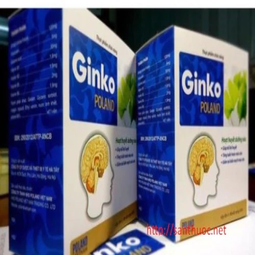 Gingko Poland - Thuốc giúp tăng cường tuần hoàn máu não hiệu quả