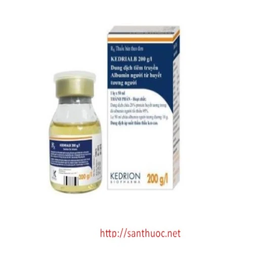 Kedrialb Inf.200g/l 50ml - Dung dịch tiêm, truyền hiệu quả