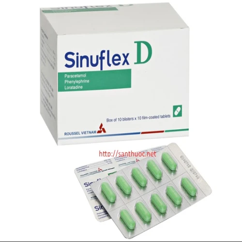 Sinuflex D - Thuốc điều trị nhức đầu, sổ mũi hiệu quả
