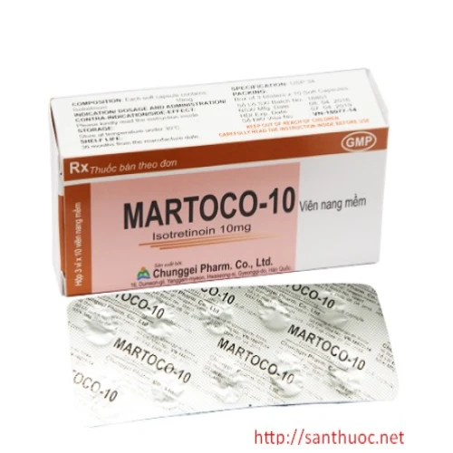 Martoco 10mg-20mg - Thuốc điều trị mụn trứng cá hiệu quả