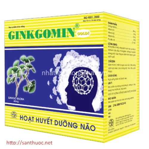 Ginkgomin Gold 1 - Giúp bổ huyết, dưỡng não hiệu quả
