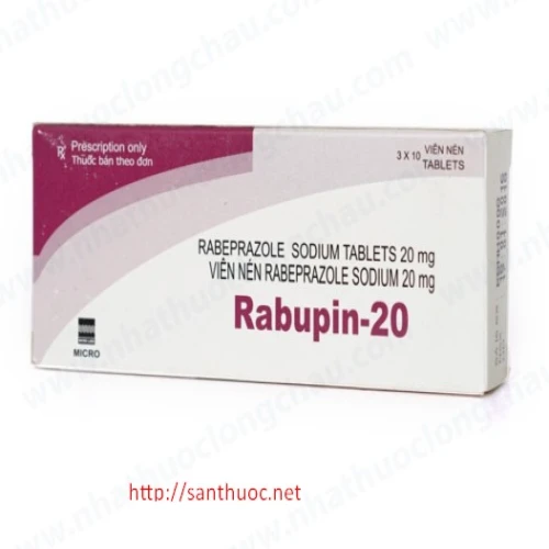 Rabupin 20mg - Thuốc điều trị viêm loét dạ dày, tá tràng hiệu quả