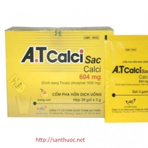 A.T Calci sac - Thuốc bổ sung canxi và khoáng chất cho cơ thể hiệu quả