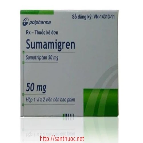 Sumamigren 50mg - Thuốc điều trị đau nửa đầu hiệu quả của Ba Lan
