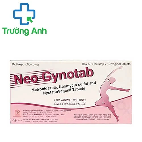 Neo Gynotab - Viên đặt điều trị viêm nhiễm phụ khoa của Pharmedic