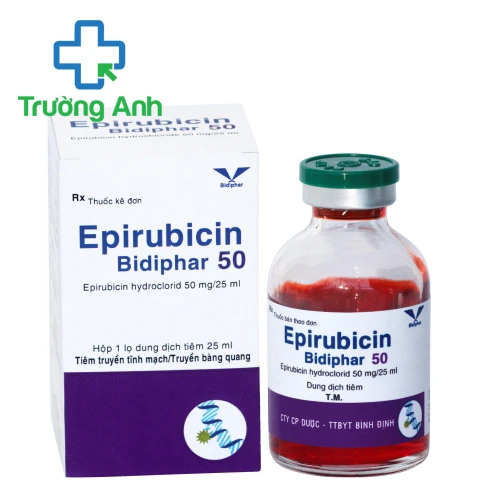Epirubicin Bidiphar 50 - Điều trị ung thư vú, ung thư bàng quang