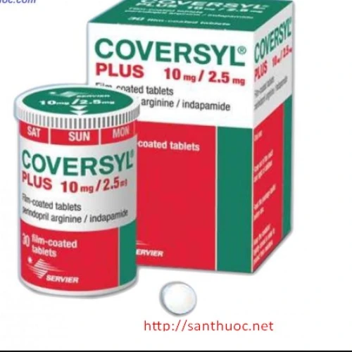 Coversyl Plus 10mg/2.5mg - Thuốc điều trị cao huyết áp hiệu quả