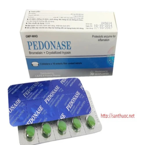 Pedonase - Thuốc chống viêm, phù nề hiệu quả