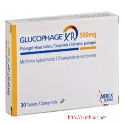 Glucophage XR 500mg - Thuốc điều trị đái tháo đường hiệu quả