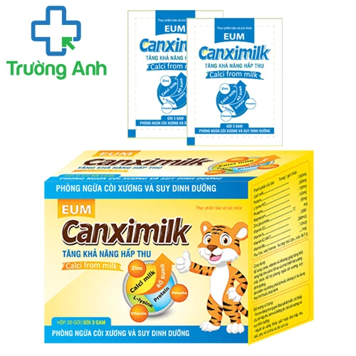 EUM Canximilk - Thực phẩm phòng ngừa còi xương và suy dinh dưỡng