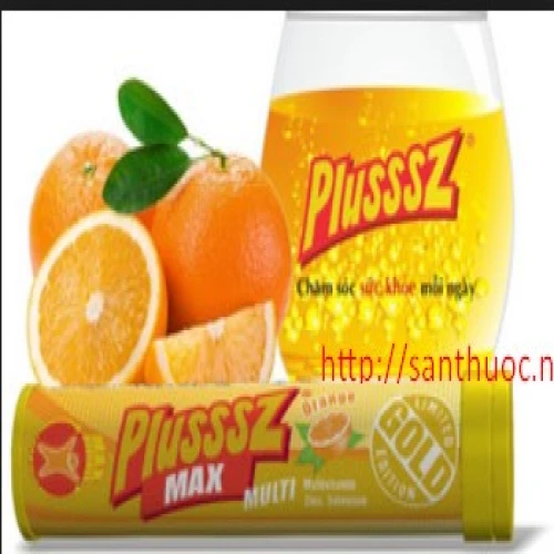 Plusssz Gold Maxmulti (vị cam)  - Viên sủi bổ sung vitamin C hiệu quả
