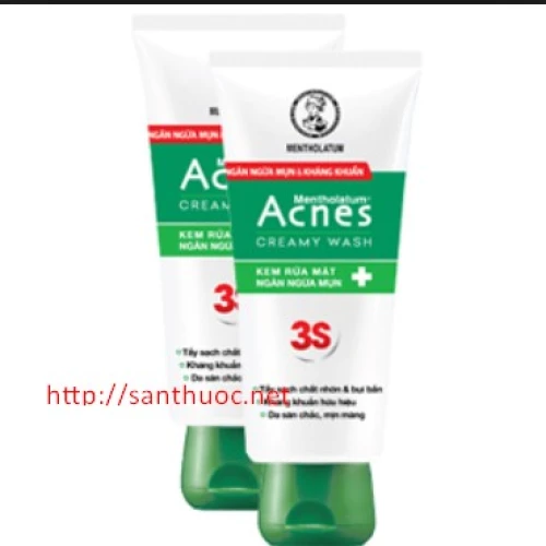 Acnes Creamy Wash 3S - Kem rửa mặt hiệu quả