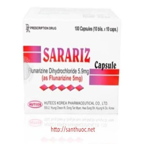 Sarariz 5mg - Thuốc điều trị đau nửa đầu hiệu quả