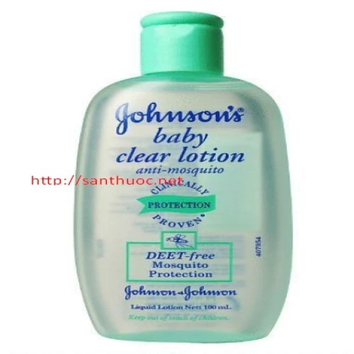 Johnson's BB muỗi clear lotion 50-100ml  - Giúp xua đuổi muỗi hiệu quả