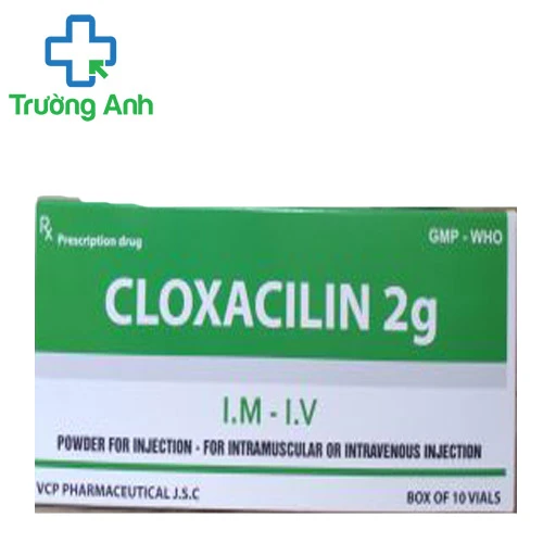 Cloxacilin 2g VCP - Thuốc kháng sinh điều trị nhiễm khuẩn nặng
