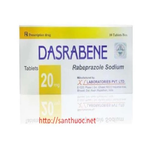 Dasrabene 20mg - Thuốc điều trị viêm loét dạ dày, tá tràng hiệu quả