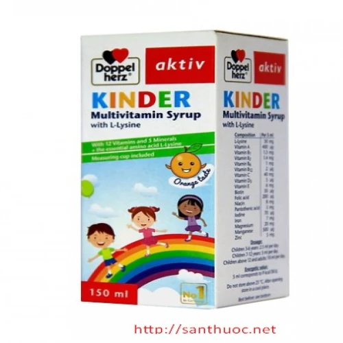 Kinder Syr.150ml - Giúp bổ sung vitamin và khoáng chất cho cơ thể hiệu quả