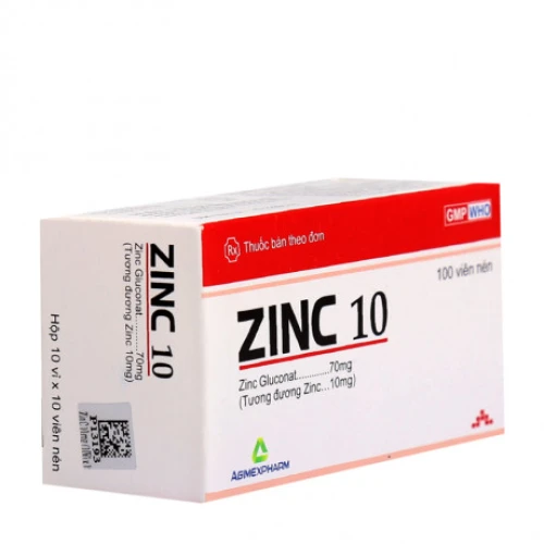 Zinc 10 - Thuốc phòng và điều trị bệnh thiếu kẽm của Agimexpharm