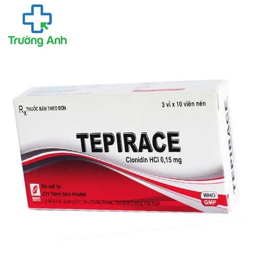 Tepirace - Thuốc điều trị bệnh huyết áp hiệu quả của Davipharm