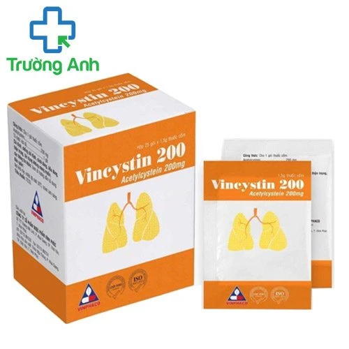 Vincystin 200 Vinphaco -  Thuốc điều trị viêm phế quản - phổi