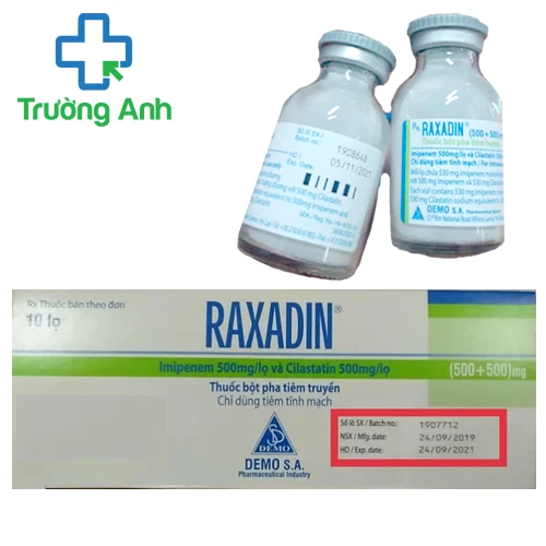 Raxadin - Thuốc điều trị bệnh nhiễm khuẩn của Demo S.A. Pharma