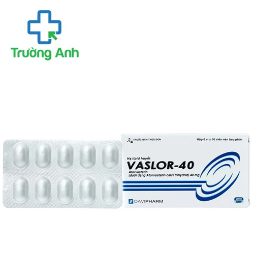 Vaslor-40 - Thuốc điều trị mỡ máu cao của Davipharm
