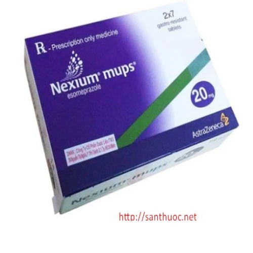 Nexium mups 20mg - Thuốc điều trị trào ngược dạ dày, thực quản hiệu quả
