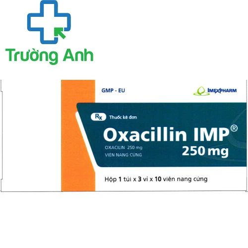 Oxacillin IMP 250mg - Thuốc trị nhiễm khuẩn hô hấp của Imexpharm