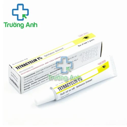 Tetracyclin 1% 5g Medipharco - Thuốc mỡ trị nhiễm khuẩn mắt