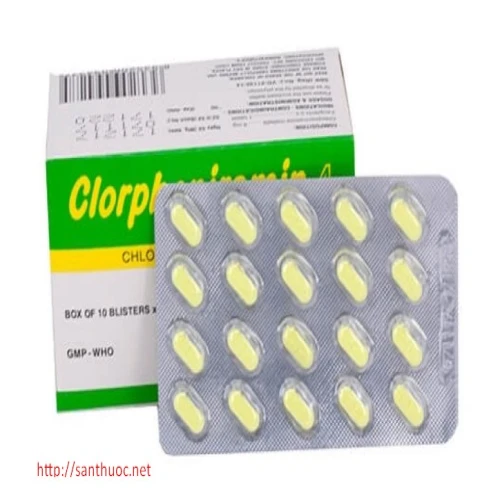 Clorpheniramin 4 Tab.4mg HG Bot - Thuốc chống dị ứng hiệu quả