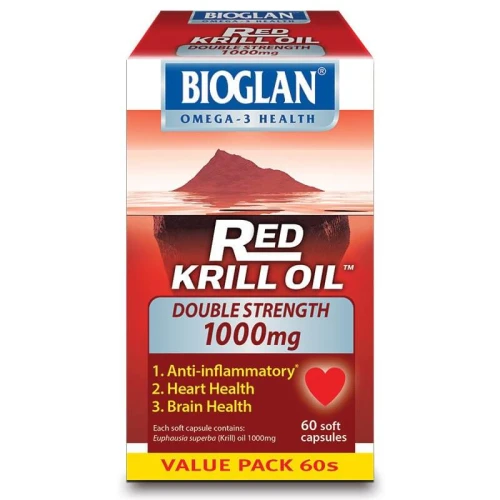 Bioglan Red Krill Oil 1000mg hỗ trợ khớp hiệu quả của Úc