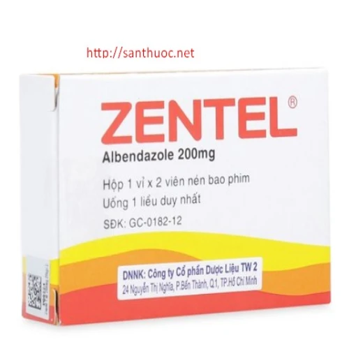 Zentel 200mg - Thuốc tẩy giun hiệu quả