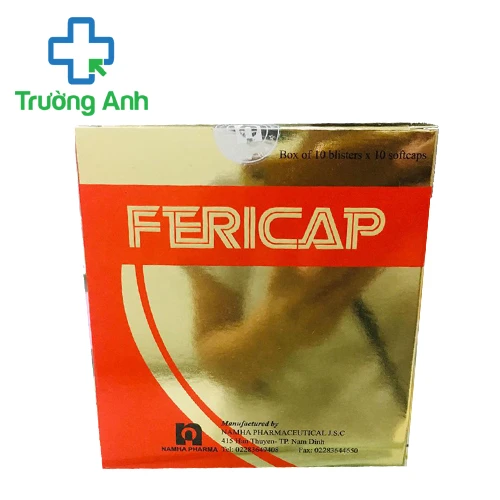 Fericap - Thực phẩm bổ sung vitamin, khoáng chất, sắt của Nam Hà