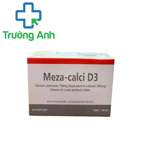 Meza-Calci D3 - Thuốc bổ sung Canxi và Vitamin D của Hataphar
