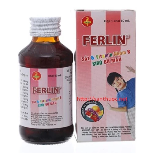 Ferlin Syr.60ml - Giúp phòng ngừa và điều trị thiếu sắt hiệu quả
