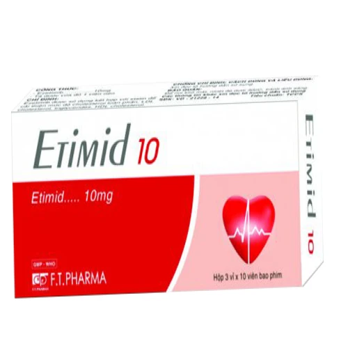 Etimid 10 - Thuốc điều trị tăng cholesterol của F.T.PHARMA
