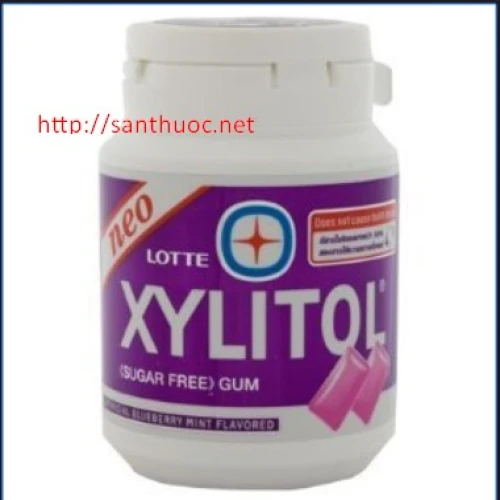 Xylitol Blueberry mint botle - Kẹo cao su chống sâu răng hiệu quả