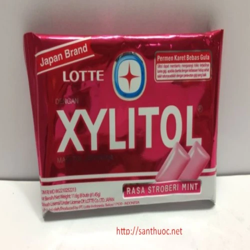Xylitol Strawberry mint blis - Keo cao su hiệu quả